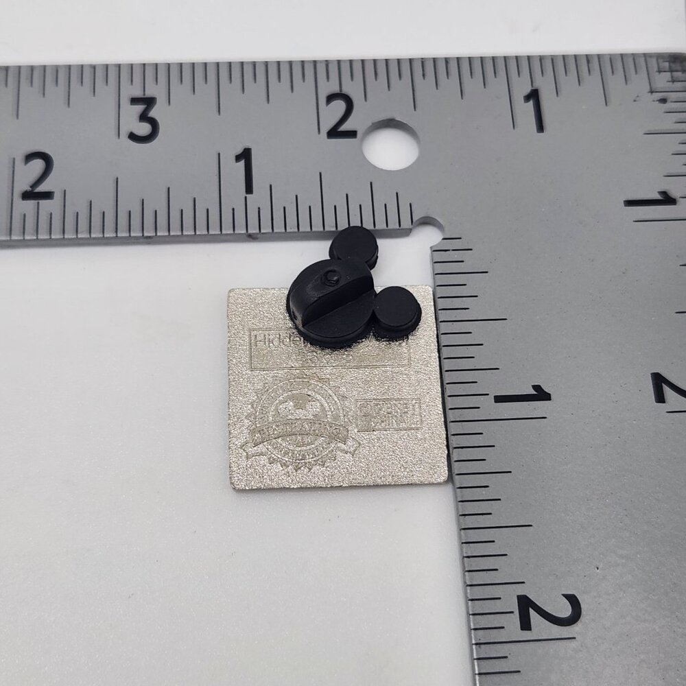 Disney Pin Trading Mickey Mouse Neon Blue Square 2010 Hidden‎ Mickey #3 - Picture 4 of 4